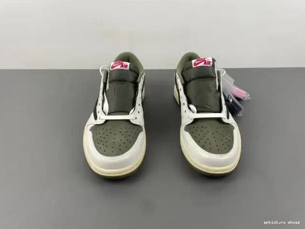 Cheap SCOTT OG AIR 1 JORDAN LOW DM7866-200 TRAVIS X MEDIUM OLIVE 0503